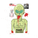 Zombie Industries Marty Martian Alien Zombie Standard Paper Indoor Targets 18x24 Inch 10 Per Package