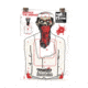 Zombie Industries Terrorist Zombie Standard Paper Indoor Targets 18x24 Inch 100 Per Package