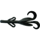 Zoom Baby Brush Hog Creature Bait, 12, 4in, Black, 042038-SP