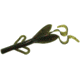 Zoom Baby Brush Hog Creature Bait, 12 Pack, 4in, Avocado, 042147X