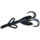 Zoom Baby Brush Hog Creature Bait, 12 Pack, 4in, Black/Blue, 042072X