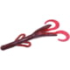 Zoom Baby Brush Hog Creature Bait, 12 Pack, 4in, Cranberry, 042431X