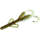 Zoom Baby Brush Hog Creature Bait, 12 Pack, 4in, Green Pumpkin Flash, 042371X