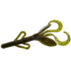 Zoom Baby Brush Hog Creature Bait, 12 Pack, 4in, Green Pumpkin Prp Gold, 042249X