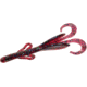 Zoom Baby Brush Hog Creature Bait, 12 Pack, 4in, Plum Apple, 042113X
