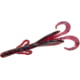 Zoom Baby Brush Hog Creature Bait, 12 Pack, 4in, Plum Apple, 042113X