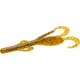Zoom Baby Brush Hog Creature Bait, 12 Pack, 4in, Rootbeer Pepper Green, 42097