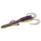 Zoom Baby Brush Hog Creature Bait, 12 Pack, 4in, Sour Grape, 042089X