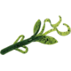Zoom Baby Brush Hog Creature Bait, 12 Pack, 4in, Watermelon Green, 042240X