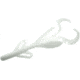 Zoom Baby Brush Hog Creature Bait, 12 Pack, 4in, White, 042040X