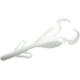 Zoom Baby Brush Hog Creature Bait, 12 Pack, 4in, White, 042040X