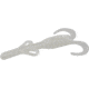 Zoom Baby Brush Hog Creature Bait, 12 Pack, 4in, White Pearl, 042045X