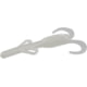 Zoom Baby Brush Hog Creature Bait, 12 Pack, 4in, White Pearl, 042045X
