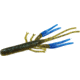 Zoom Big Critter Craw, 10 Pack, 5in, Green Pumpkin Blue/Blue, 039293X