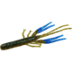 Zoom Big Critter Craw, 10 Pack, 5in, Green Pumpkin Blue/Blue, 039293X