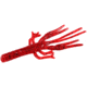 Zoom Big Critter Craw, 10 Pack, 5in, Tomato Seed, 039084X