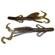 Zoom Brush Hog Creature Bait, 20 Pack, 6in, Green Pumpkin Blue Flash, 022294X