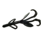 Zoom Brush Hog Creature Bait, 8 Pack, 6in, Black, 022038X