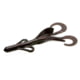 Zoom Brush Hog Creature Bait, 8 Pack, 6in, Black Red Glitter, 022001X