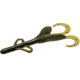 Zoom Brush Hog Creature Bait, 8 Pack, 6in, Green Pumpkin Blue, 22239