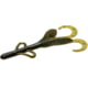 Zoom Brush Hog Creature Bait, 8 Pack, 6in, Green Pumpkin Blue, 22239