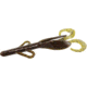 Zoom Brush Hog Creature Bait, 8 Pack, 6in, Green Pumpkin Candy Red, 022332X
