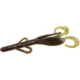Zoom Brush Hog Creature Bait, 8 Pack, 6in, Green Pumpkin Candy Red, 022332X