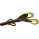 Zoom Brush Hog Creature Bait, 8 Pack, 6in, Green Pumpkin Purple, 022248X