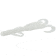 Zoom Brush Hog Creature Bait, 8 Pack, 6in, White, 022040X