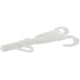Zoom Brush Hog Creature Bait, 8 Pack, 6in, White, 022040X