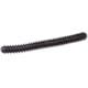 Zoom Double Ringer Finesse Worm, 15 Pack, 4in, Black Red Glitter, 052001X