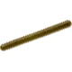Zoom Double Ringer Finesse Worm, 15 Pack, 4in, Green Pumpkin, 52025