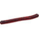 Zoom Double Ringer Finesse Worm, 15 Pack, 4in, Red Bug, 052021X