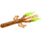 Zoom Lil Critter Craw, 12 Pack, 3in, Pumpkin/Chartreuse, 14015