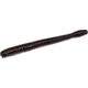 Zoom Magnum Finesse Worm, 10 Pack, 5in, Black Red Glitter, 114001X
