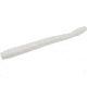 Zoom Magnum Finesse Worm, 10 Pack, 5in, White, 114040X