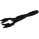 Zoom Road Kill Craw Bait, 10 Pack, 4.25in, Black/Blue, 013072X