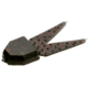 Zoom Small Chunk Jig Trailer, 5 Pack, 2.5in, Black Red Glitter, 027001X