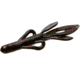 Zoom Super Hog Creature Bait, 10 Pack, 4in, Black Red Glitter, 085001X