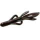 Zoom Super Hog Creature Bait, 10 Pack, 4in, Black Red Glitter, 085001X