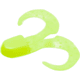 Zoom Swimmin Chunk Jig Trailer, 10 Pack, 3in, Chartreuse Pearl, 43046
