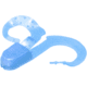 Zoom Swimmin Chunk Jig Trailer, 10 Pack, 3in, Powder Blue, 043207X
