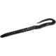 Zoom U-Tale Mid-Size Worm, 20 Pack, 6 3/4in, Black/Blue, 001072X