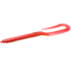 Zoom U-Tale Mid-Size Worm, 20 Pack, 6 3/4in, Red Bug Shad, 001270X