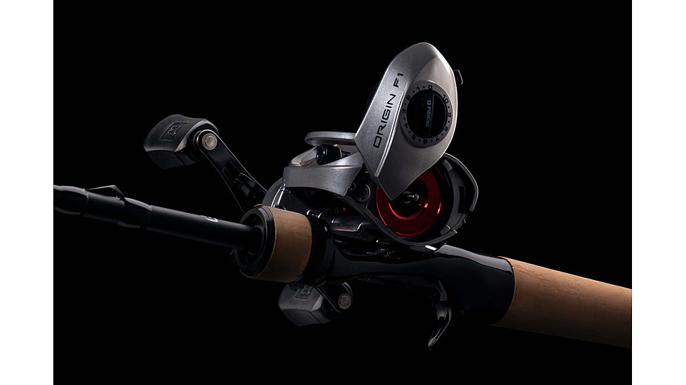 Rapala Origin F1 Baitcast Reel 8.1:1 Gear Ratio, Right Hand Retrieve, 100 Size, Fresh Clampack, Gray, 100, OF1-8.1-RH-CP
