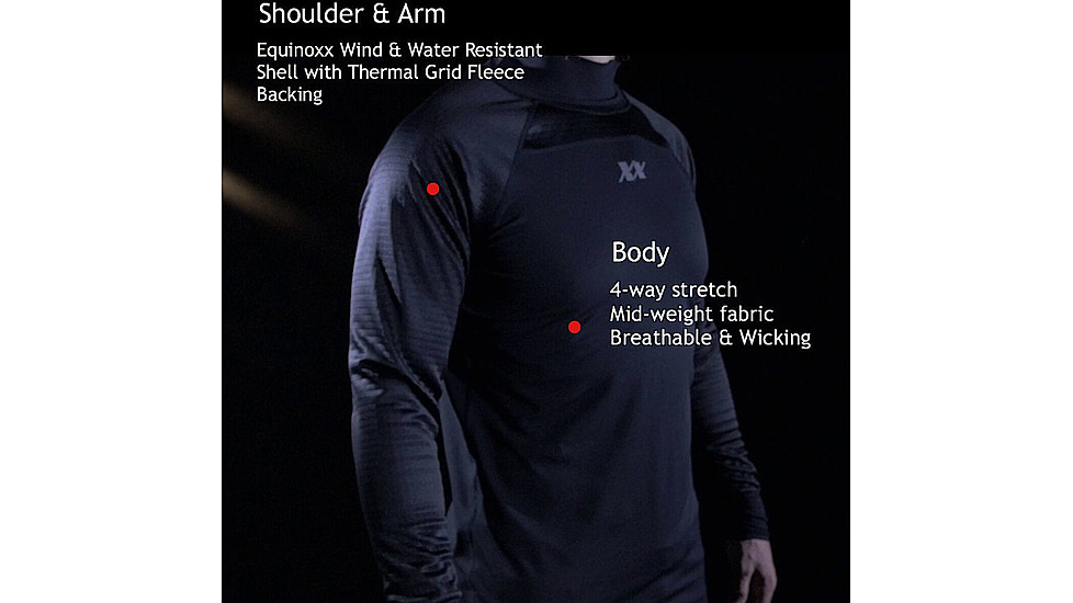 221B Tactical Equinoxx Stage 3 - Ultra-Thermal Mock, Black, Medium, EQXST3-M-BLK