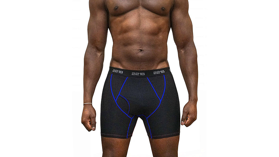 221B Tactical Maxx-Dri RFX Boxer Briefs - Mens, Black/Blue, 2XL, MDRFXBB-XXL-BLK/BLU