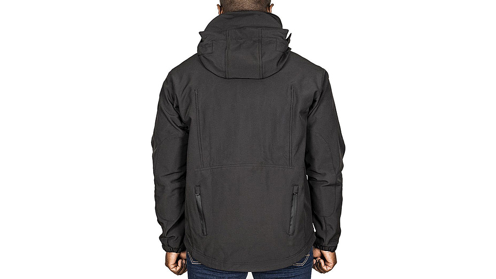 221B Tactical Tradecraft Jacket 2.0 - Level IIIA - Back Panel Only, Small, Black, TRDJKT20BPO-S-BLK