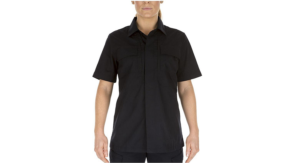 5.11 Tactical Women's Short Sleeve Taclite Tdu Shirt, Dark Navy - 61025-724-L Large