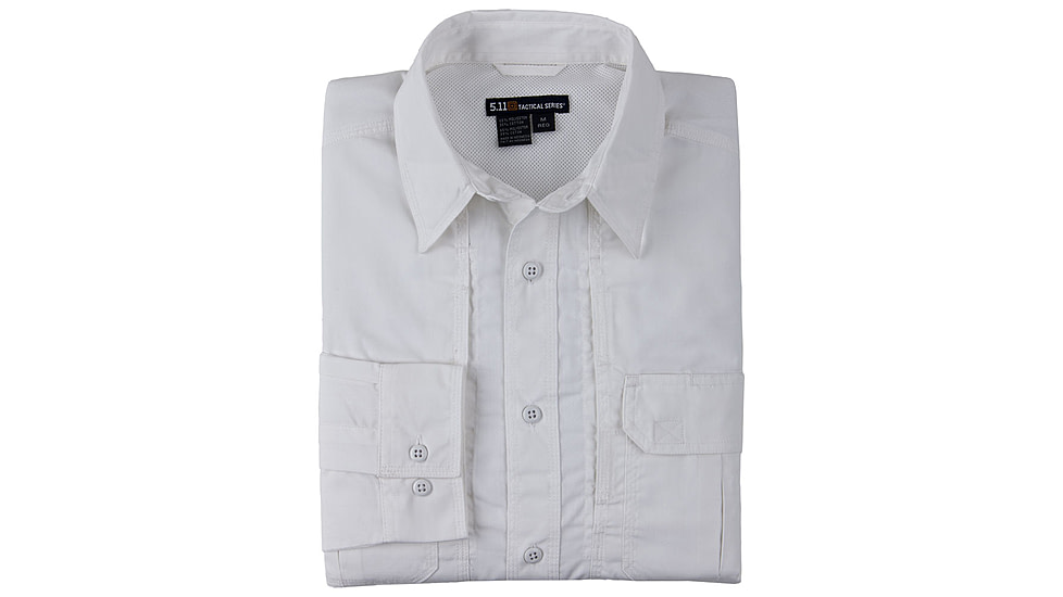 5.11 Tactical Taclite Pro L/S Shirt - Mens, White, L, 72175ABR-010-L